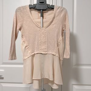 Meadow Rue Anthropologie Malia Peplum Top